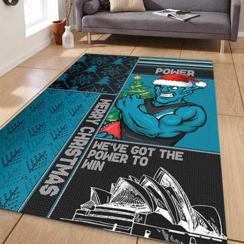 Port Adelaide Area Rug Christmas Magic Knit Style Winter Glow