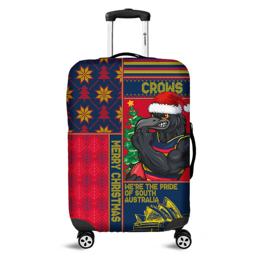 Adelaide Crows Luggage Cover Christmas Magic Knit Style Winter Glow Adelaide Crows Luggage Cover Christmas Magic Knit Style Winter Glow