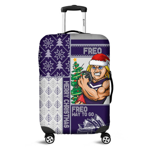 Fremantle Luggage Cover Christmas Magic Knit Style Winter Glow Fremantle Luggage Cover Christmas Magic Knit Style Winter Glow