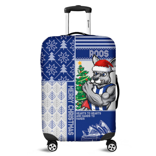 North Melbourne Luggage Cover Christmas Magic Knit Style Winter Glow North Melbourne Luggage Cover Christmas Magic Knit Style Winter Glow