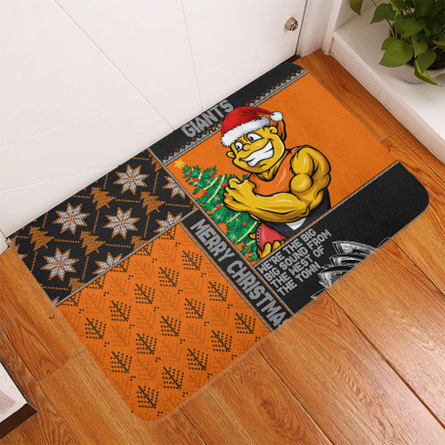 GWS GIANTS Doormat Christmas Magic Knit Style Winter Glow GWS GIANTS Doormat Christmas Magic Knit Style Winter Glow