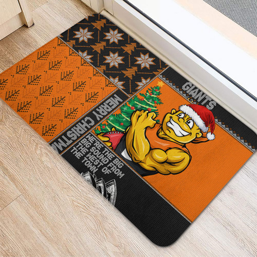 GWS GIANTS Doormat Christmas Magic Knit Style Winter Glow GWS GIANTS Doormat Christmas Magic Knit Style Winter Glow