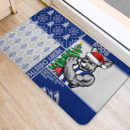 North Melbourne Doormat Christmas Magic Knit Style Winter Glow North Melbourne Doormat Christmas Magic Knit Style Winter Glow