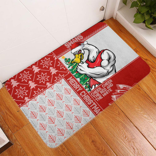 Sydney Swans Doormat Christmas Magic Knit Style Winter Glow Sydney Swans Doormat Christmas Magic Knit Style Winter Glow