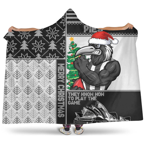 Collingwood Hooded Blanket Christmas Magic Knit Style Winter Glow Collingwood Hooded Blanket Christmas Magic Knit Style Winter Glow