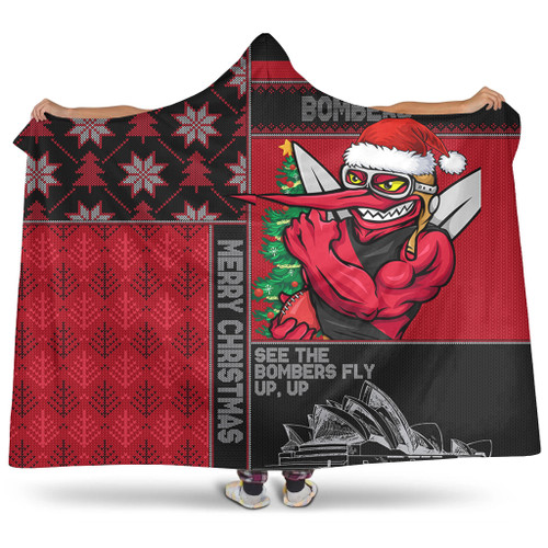 Essendon Hooded Blanket Christmas Magic Knit Style Winter Glow