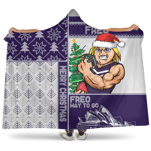 Fremantle Hooded Blanket Christmas Magic Knit Style Winter Glow Fremantle Hooded Blanket Christmas Magic Knit Style Winter Glow