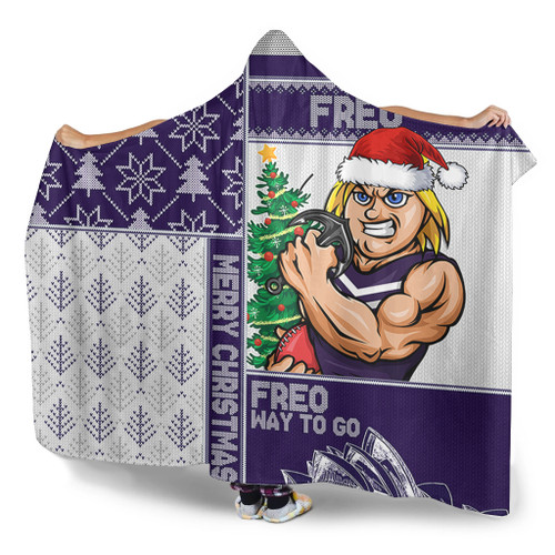 Fremantle Hooded Blanket Christmas Magic Knit Style Winter Glow Fremantle Hooded Blanket Christmas Magic Knit Style Winter Glow