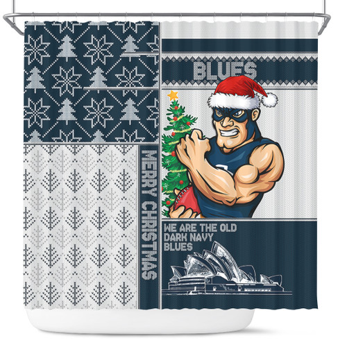 Carlton Shower Curtain Christmas Magic Knit Style Winter Glow Carlton Shower Curtain Christmas Magic Knit Style Winter Glow