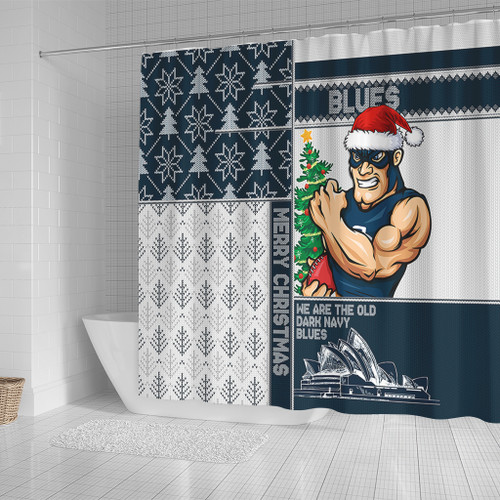 Carlton Shower Curtain Christmas Magic Knit Style Winter Glow Carlton Shower Curtain Christmas Magic Knit Style Winter Glow