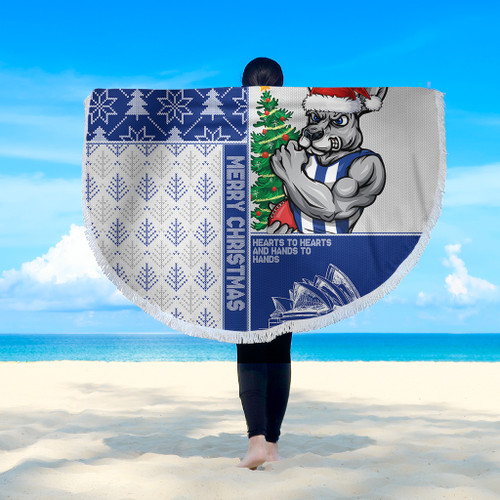 North Melbourne Beach Blanket Christmas Magic Knit Style Winter Glow North Melbourne Beach Blanket Christmas Magic Knit Style Winter Glow