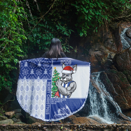 North Melbourne Beach Blanket Christmas Magic Knit Style Winter Glow North Melbourne Beach Blanket Christmas Magic Knit Style Winter Glow