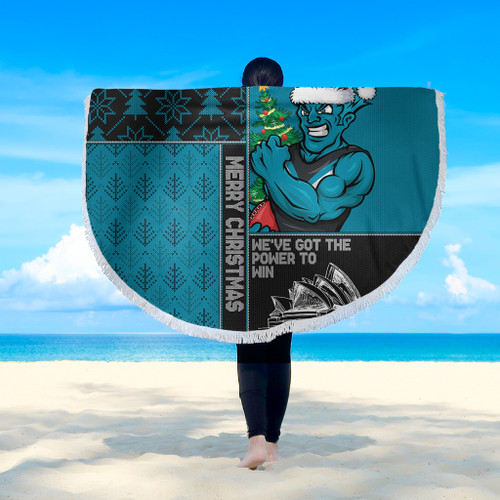 Port Adelaide Beach Blanket Christmas Magic Knit Style Winter Glow Port Adelaide Beach Blanket Christmas Magic Knit Style Winter Glow