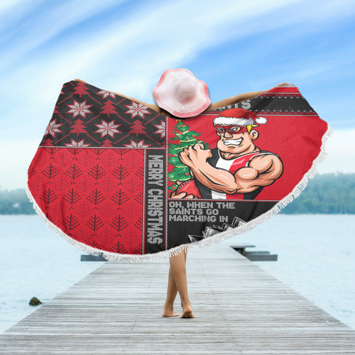 St Kilda Beach Blanket Christmas Magic Knit Style Winter Glow St Kilda Beach Blanket Christmas Magic Knit Style Winter Glow