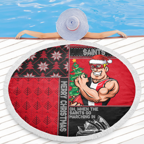 St Kilda Beach Blanket Christmas Magic Knit Style Winter Glow St Kilda Beach Blanket Christmas Magic Knit Style Winter Glow
