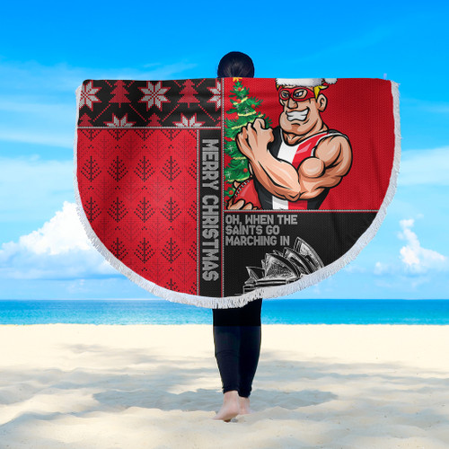 St Kilda Beach Blanket Christmas Magic Knit Style Winter Glow St Kilda Beach Blanket Christmas Magic Knit Style Winter Glow