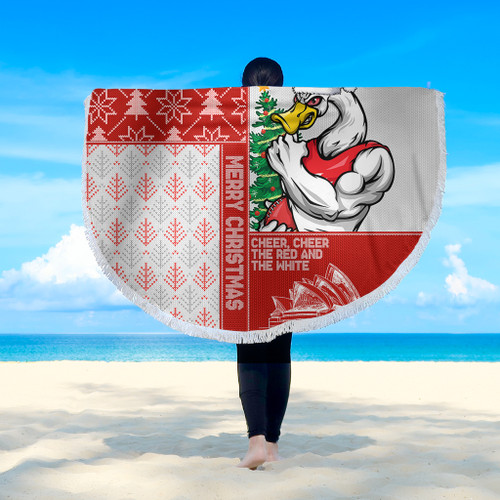 Sydney Swans Beach Blanket Christmas Magic Knit Style Winter Glow Sydney Swans Beach Blanket Christmas Magic Knit Style Winter Glow