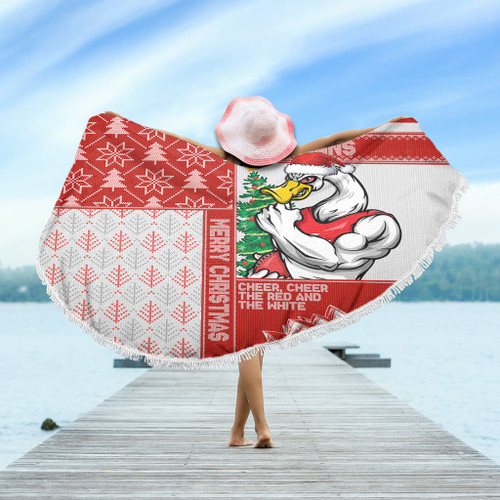 Sydney Swans Beach Blanket Christmas Magic Knit Style Winter Glow Sydney Swans Beach Blanket Christmas Magic Knit Style Winter Glow
