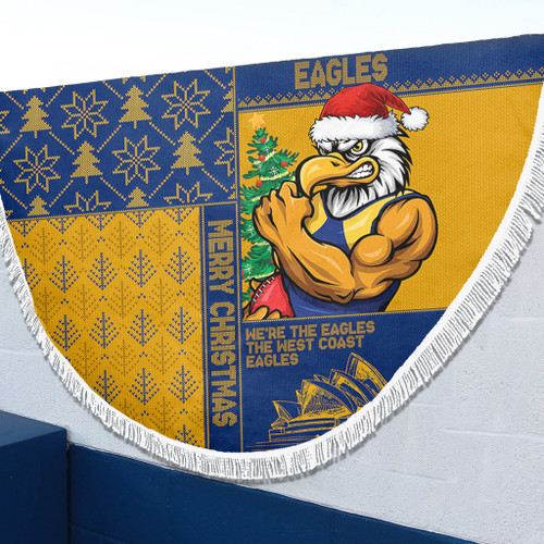 West Coast Eagles Beach Blanket Christmas Magic Knit Style Winter Glow West Coast Eagles Beach Blanket Christmas Magic Knit Style Winter Glow