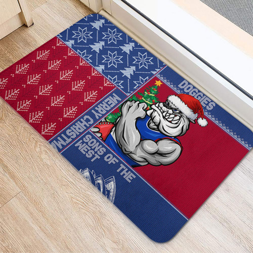 Western Bulldogs Doormat Christmas Magic Knit Style Winter Glow Western Bulldogs Doormat Christmas Magic Knit Style Winter Glow