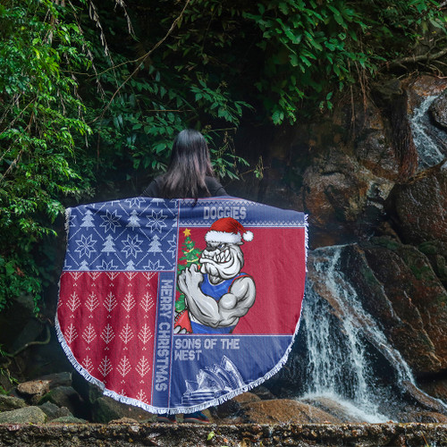 Western Bulldogs Beach Blanket Christmas Magic Knit Style Winter Glow Western Bulldogs Beach Blanket Christmas Magic Knit Style Winter Glow