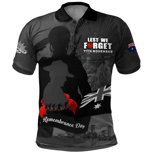 Australia Polo Shirt Remembrance Day 11th November Tribute Edition