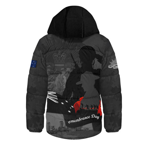 Australia Hooded Padded Jacket Remembrance Day 11th November Tribute Edition Australia Hooded Padded Jacket Remembrance Day 11th November Tribute Edition