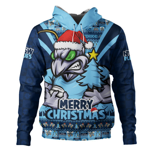 New South Wales Blues Hoodie Merry Christmas Festive Spirit Edition