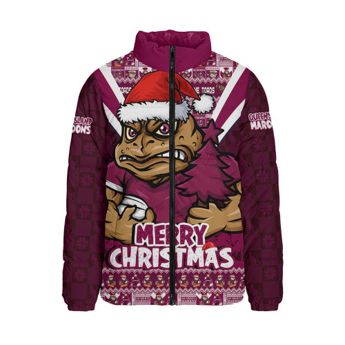 Queensland Maroons Padded Jacket Merry Christmas Festive Spirit Edition