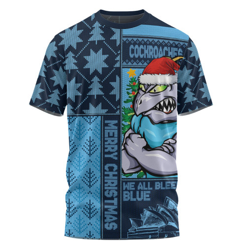 New South Wales Blues T-Shirt Winter Knit Magic Holiday Spirit