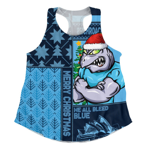 New South Wales Blues Women Racerback Singlet Winter Knit Magic Holiday Spirit