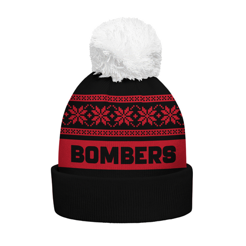 Essendon Bobble Beanie Hat Festive Season Merry Christmas Game Day