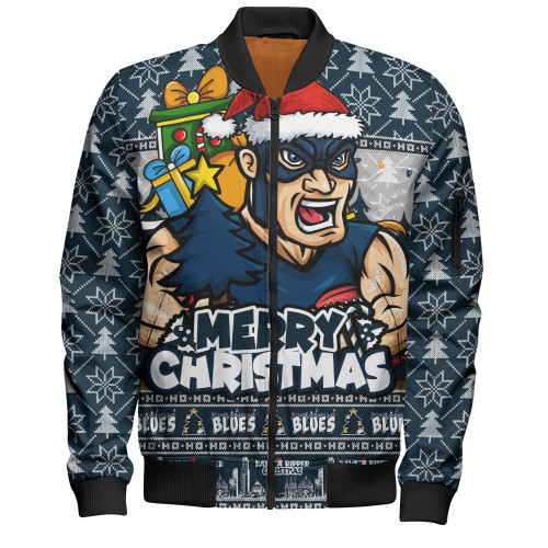 Carlton Bomber Jacket Festive Holiday Merry Christmas Vibe