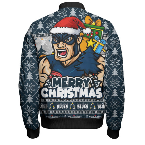 Carlton Bomber Jacket Festive Holiday Merry Christmas Vibe