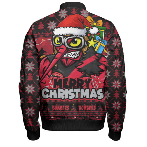 Essendon Bomber Jacket Festive Holiday Merry Christmas Vibe