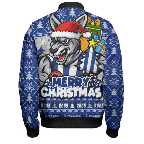 North Melbourne Bomber Jacket Festive Holiday Merry Christmas Vibe