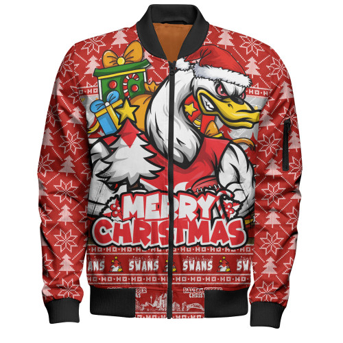 Sydney Swans Bomber Jacket Festive Holiday Merry Christmas Vibe