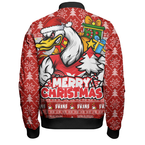 Sydney Swans Bomber Jacket Festive Holiday Merry Christmas Vibe