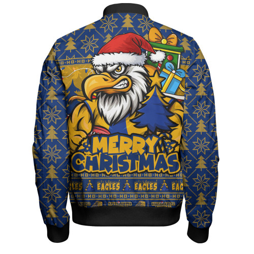 West Coast Eagles Bomber Jacket Festive Holiday Merry Christmas Vibe