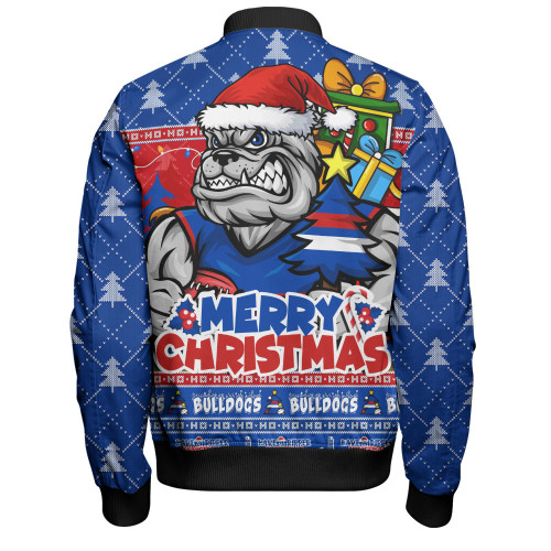 Western Bulldogs Bomber Jacket Festive Holiday Merry Christmas Vibe