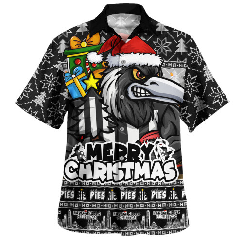 Collingwood Hawaiian Shirt Festive Holiday Merry Christmas Vibe