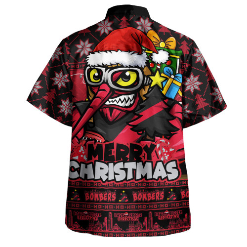 Essendon Hawaiian Shirt Festive Holiday Merry Christmas Vibe