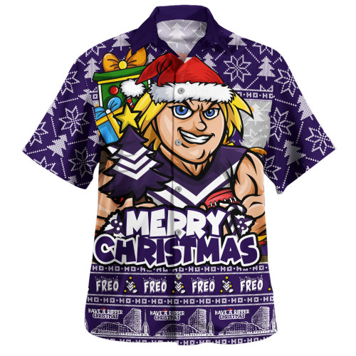 Fremantle Hawaiian Shirt Festive Holiday Merry Christmas Vibe