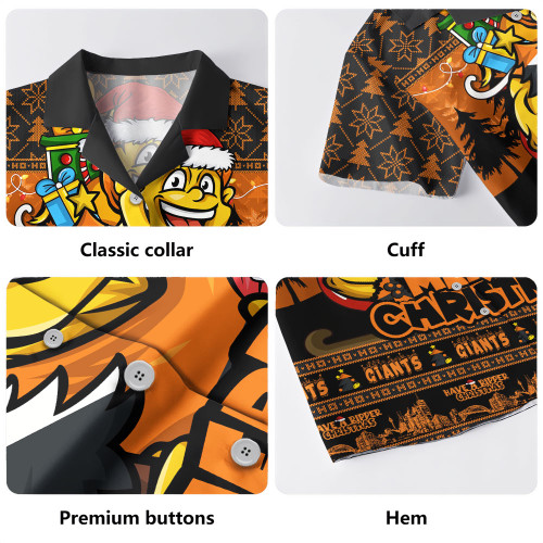 GWS GIANTS Hawaiian Shirt Festive Holiday Merry Christmas Vibe