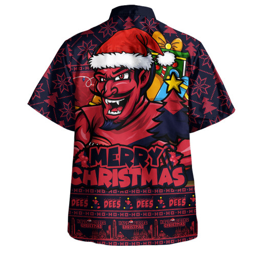 Melbourne Hawaiian Shirt Festive Holiday Merry Christmas Vibe