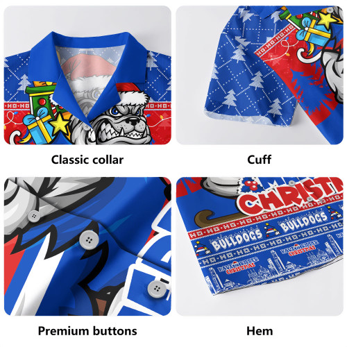 Western Bulldogs Hawaiian Shirt Festive Holiday Merry Christmas Vibe
