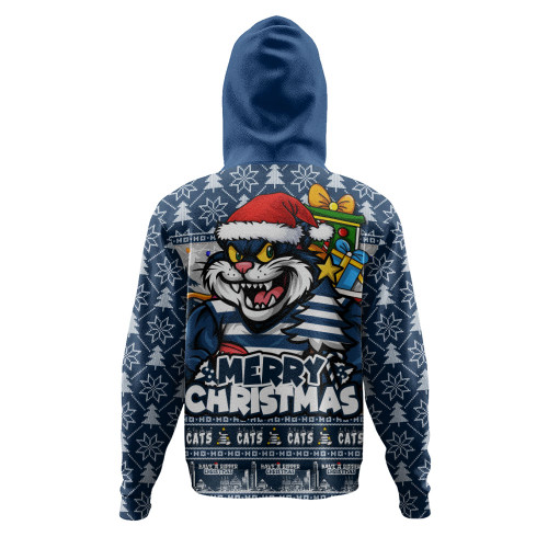 Geelong Cats Hoodie Festive Holiday Merry Christmas Vibe