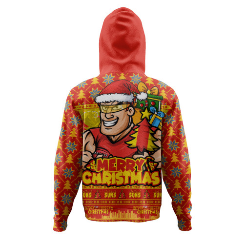 Gold Coast SUNS Hoodie Festive Holiday Merry Christmas Vibe
