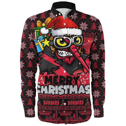 Essendon Long Sleeve Shirt Festive Holiday Merry Christmas Vibe