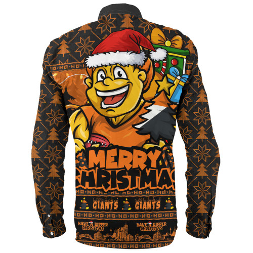 GWS GIANTS Long Sleeve Shirt Festive Holiday Merry Christmas Vibe